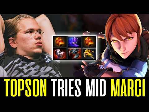 TOPSON Experimenting MARCI in Mid Lane - 4 vs 5 DOTA 2