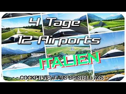 Ultraleicht Flugzeug Italientour: 12 Airports in 4 Tagen