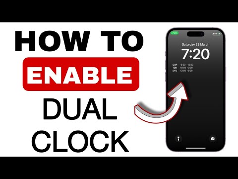 How to Enable Dual Clock on any iPhone Lockscreen iOS 17 - Step by Step Guide (2024)