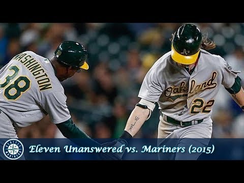 Oakland A's Offensive Outbursts Episode 12 - Eleven Unanswered vs. Mariners (2015)