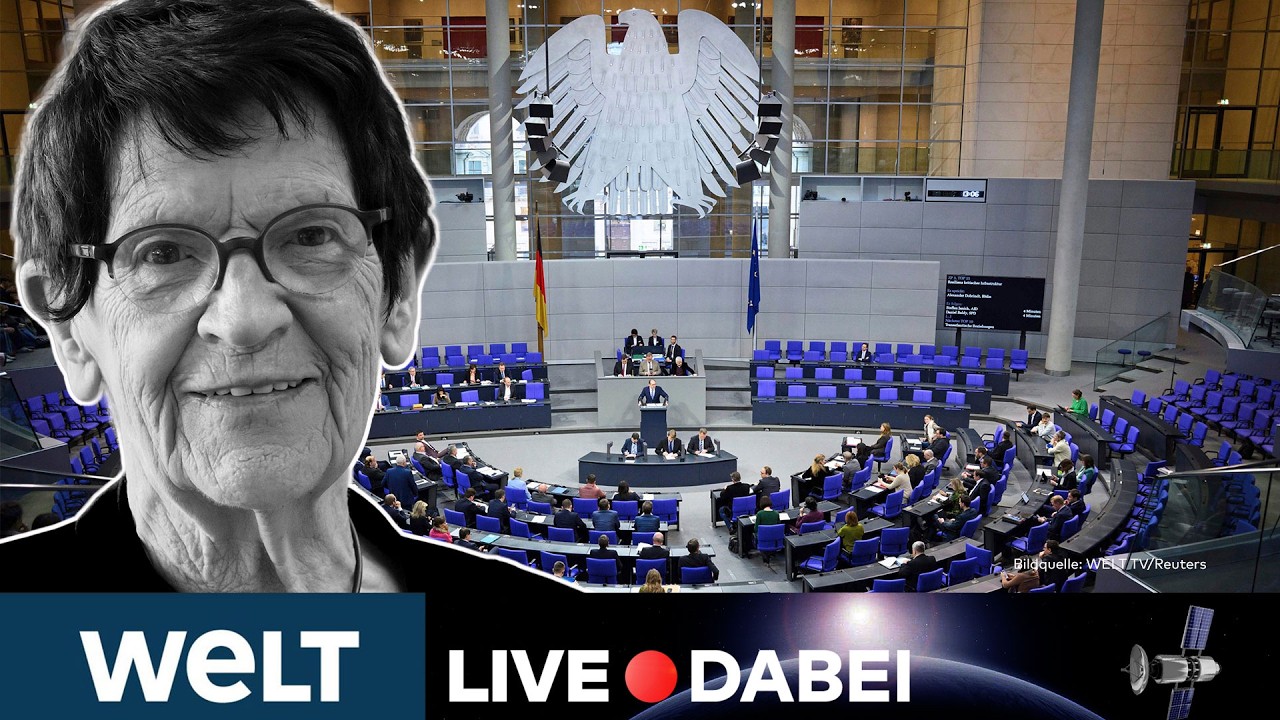 BUNDESTAG IN BERLIN: Deutschland verabschiedet sich ‒ Trauerstaatsakt für Rita Süssmuth | LIVESTREAM