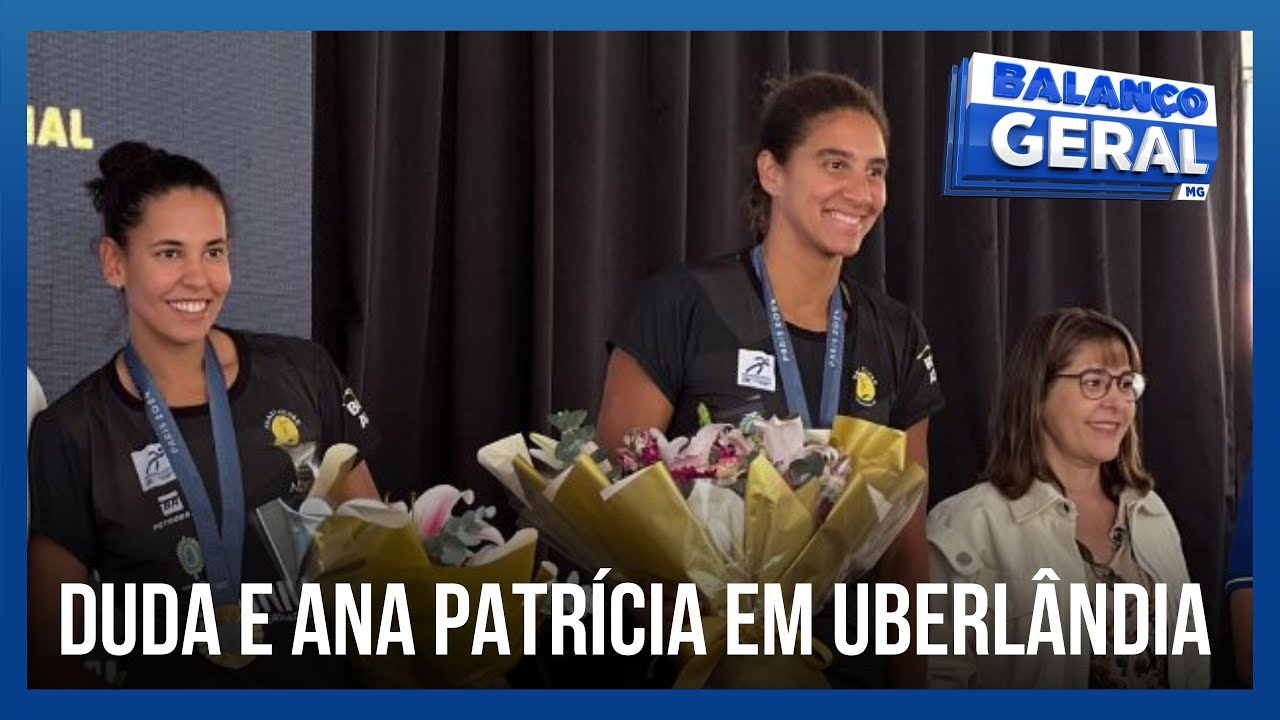 Duda e Ana Patrícia, dupla que conquistou ouro olímpico, estão em Uberlândia