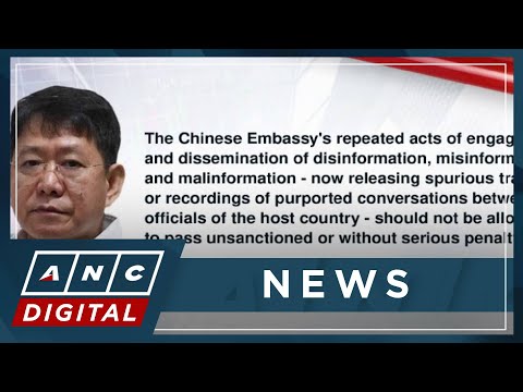 NSA: Chinese Embassy's act of spreading disinformation should face serious penalty ANC