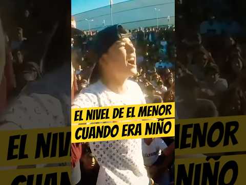 El NIVEL de EL MENOR cuando era NIÑO🤯🔥 #Elmenor #dembattles #freestyle