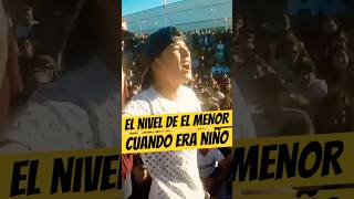 El NIVEL de EL MENOR cuando era NIÑO🤯🔥 #Elmenor #dembattles #freestyle