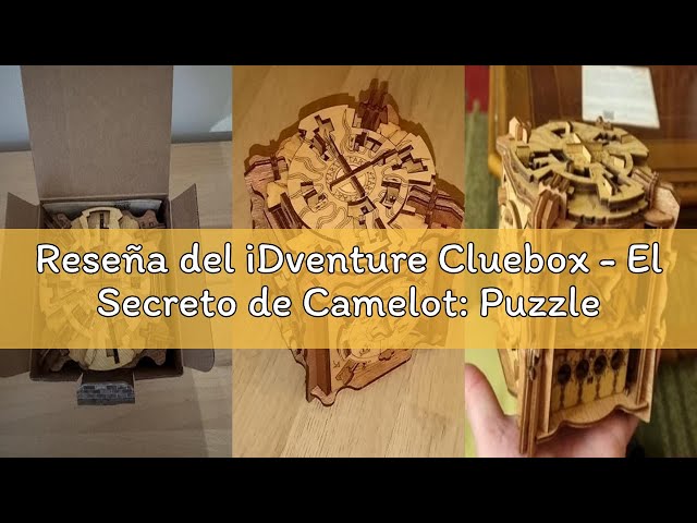 Vídeo relacionado con iDventure Cluebox - El Secreto de Camelot: Puzzle Box Escape Room Juego - complicados Rompecabezas de Madera en 3D - Juegos de Caja de Escape para Adultos y Caja de Rompecabezas para niños