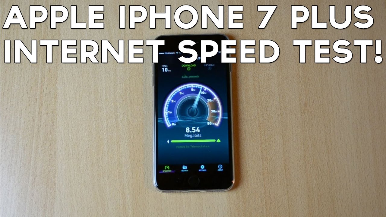 Apple iPhone 7 Plus Internet Speed Test!