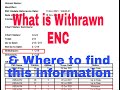 Withrawn ENC Where To Find This Information