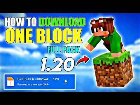 DIY GAMER - 😱 one block minecraft download android 1.20 | one block for mcpe 1.20 download