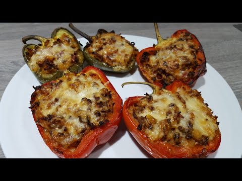 Beef and chorizo stuffed peppers inspired by Jamie...
