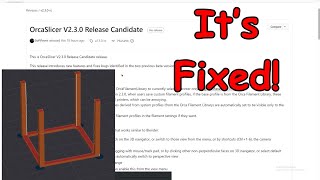 Orcaslicer V2.3.0 Release Candidate | Looking Good!