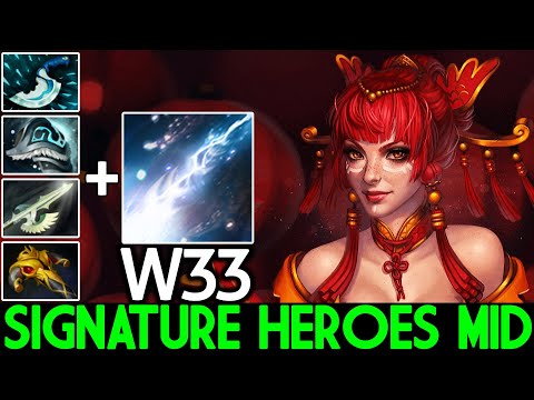 W33 [Lina] Signature Heroes Mid Killing Machine Dota 2