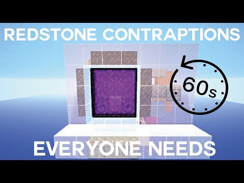 Redstone contraptions EVERYONE needs in their minecraft base... #shorts