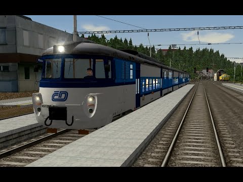 Microsoft Train Simulator - trať 321 | Os 12143 Roztoky u Prahy - Praha-Libeň | s Honzou