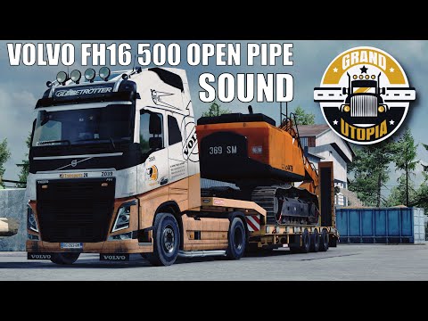 [ ETS2 1.39 ] Volvo FH16 open pipe sound + Naturalux | Grand Utopia - Monteil to Chambret |