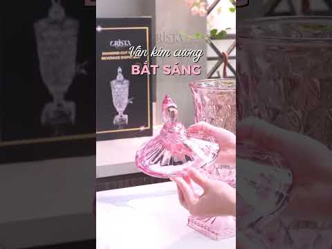 BÌNH NƯỚC THỦY TINH VÂN KIM CƯƠNG CÓ VÒI 2L CRISTA HOME – BÌNH ĐỰNG NƯỚC GIA ĐÌNH ÍT NGƯỜI (MÃ 60267) video