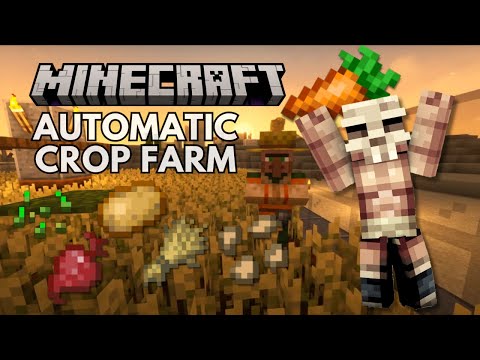 Minecraft Villager Crop Farm: Fully Automatic Tutorial 1.20