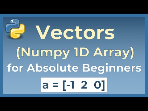 Python Tutorial Numpy 1d Arrays For Absolute Beginners