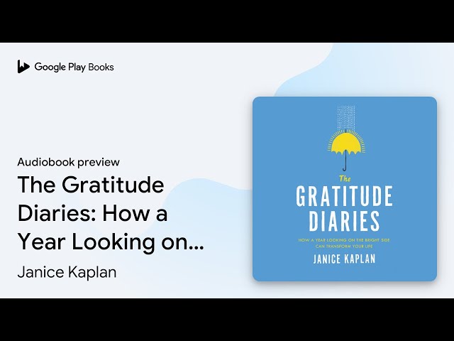 Vídeo relacionado con The Gratitude Diaries: How a Year Looking on the Bright Side Can Transform Your Life