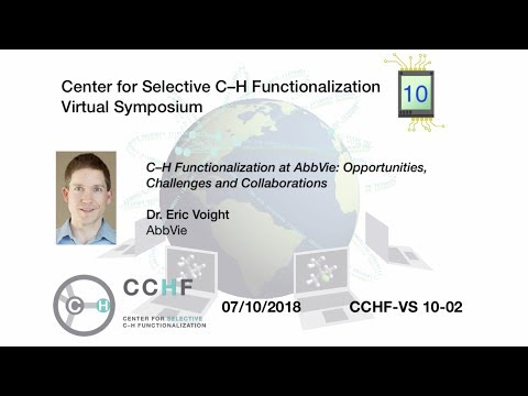 CCHF VS 10.2 - Dr. Eric Voight | C–H Functionalization at AbbVie