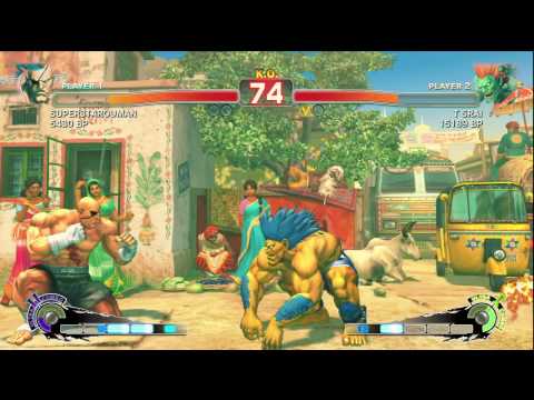 SSF4 - SUPER3TAROUMAN (Sagat) VS. T SRAI (Blanka)