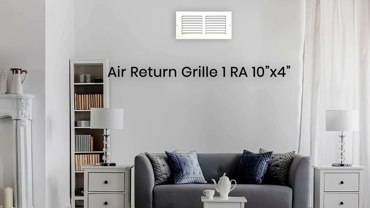 Premium 1RA Air Return Grilles for Sidewall & Ceiling | 14x6 & 10x4 Sizes