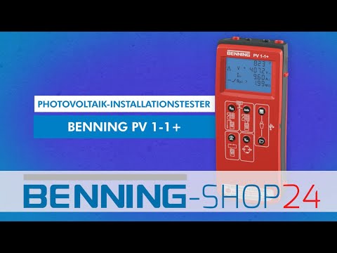Benning Photovoltaik-Tester PV 1-1+