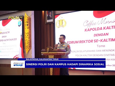 KAPOLDA KALTIM GELAR COFFEE MORNING BERSAMA FORUM REKTOR SE KALTIM