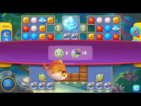 [FISHDOM Walkthrough] Level 6457 Hard (Qua màn - Fishdom)
