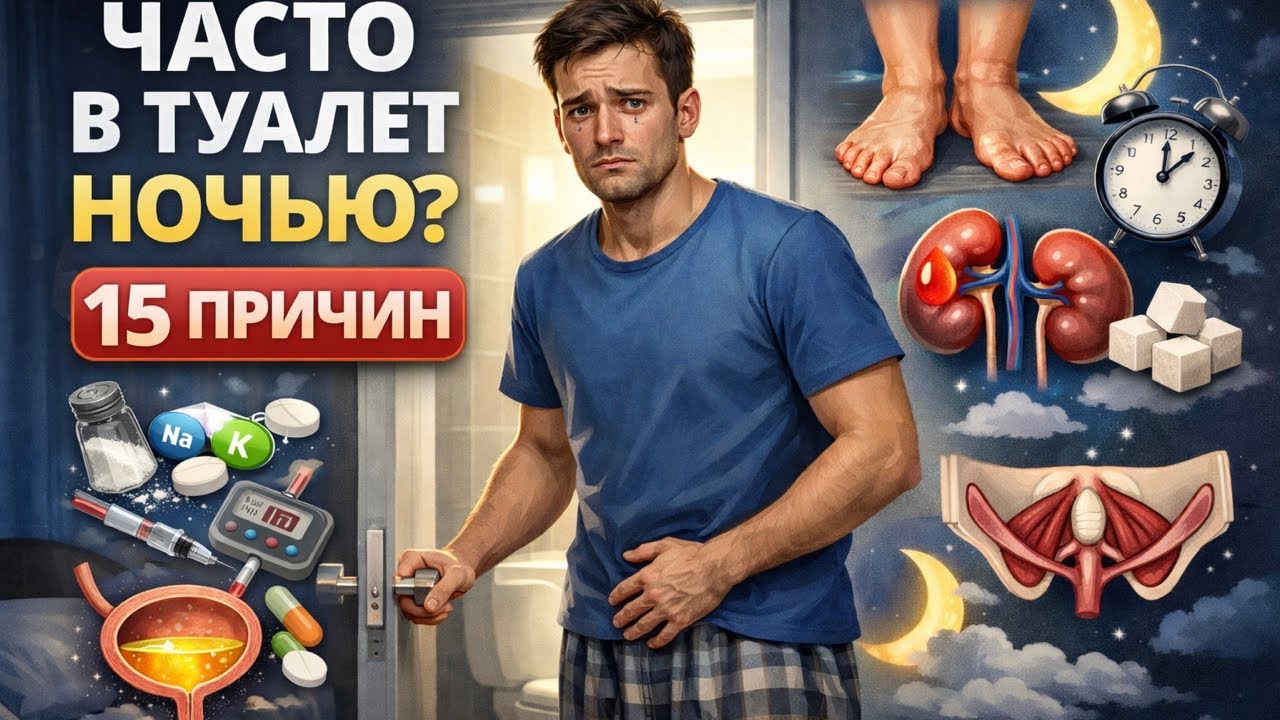 Часто в туалет ночью? Это не норма!
