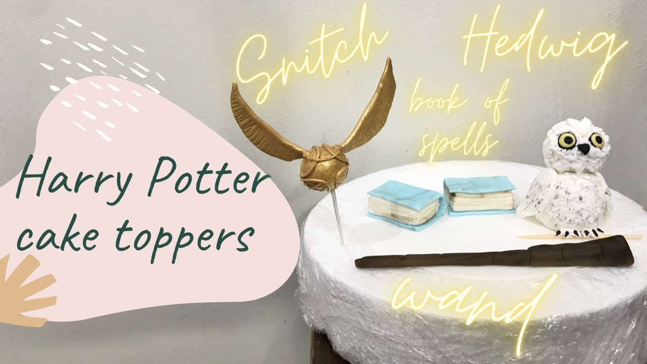 HOW TO MAKE HARRY POTTER CAKE TOPPERS