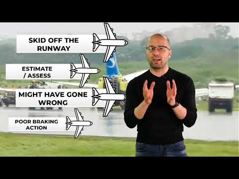 Aviation English. ICAO: Photograph description examination stage: Skid off