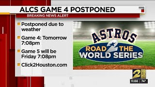 Postponed! ALCS Game 4 between Astros, Yankees delayed due to weather