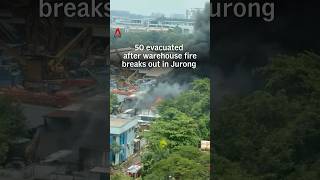 50 evacuated after fire breaks out at Jurong warehouse storing used household items