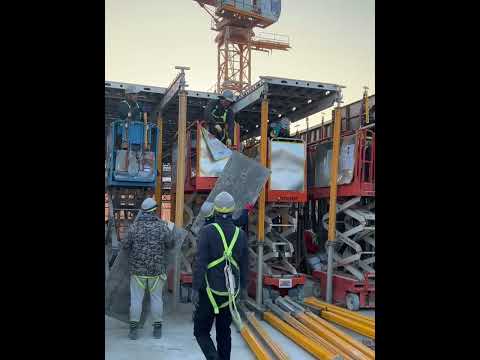 Work in South Korea👷‍♂️ SKYDECK Panelized Slab Formwork🏗️PERI SISTEM 🔥