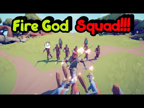 Fire God Squad Vs Every Units + Mod Units [Equal Price]  TABS - Totally Accurate Battle Simulator