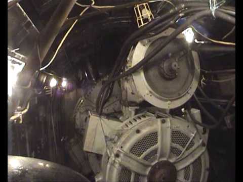 Baby Deltic on test - from the engine room