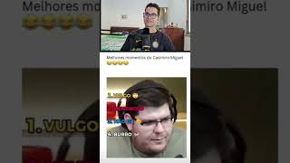 MELHORES MOMENTOS DO CARLOS MIGUEL NA INTERNET (REACT) #shorts #futebol #casetv