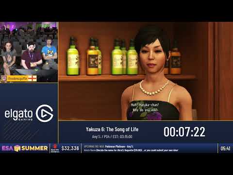 #ESASummer18 Speedruns - Yakuza 6: The Song of Life [Any%] by FroobMcGuffin