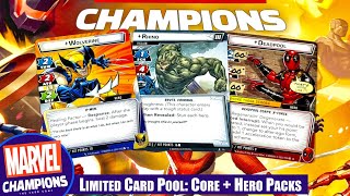 MARVEL CHAMPIONS | Limited Card Pool Playthrough with DEADPOOL & WOLVERINE vs EXPERT RHINO