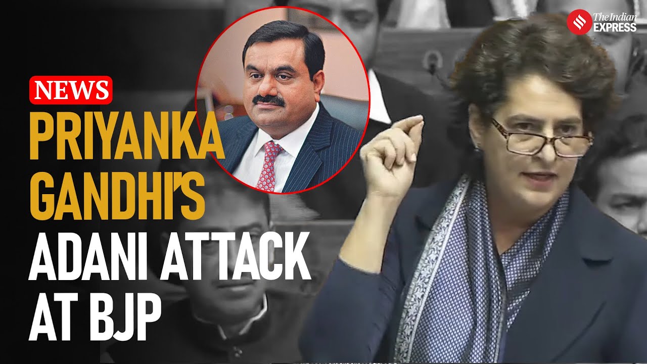 When Priyanka Gandhi Attacked BJP For 'Favouring, Saving' Adani In Lok Sabha | Constitution Debate