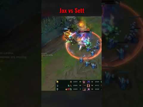 Jax vs Sett 1v1 🔥 #leagueoflegends #shorts