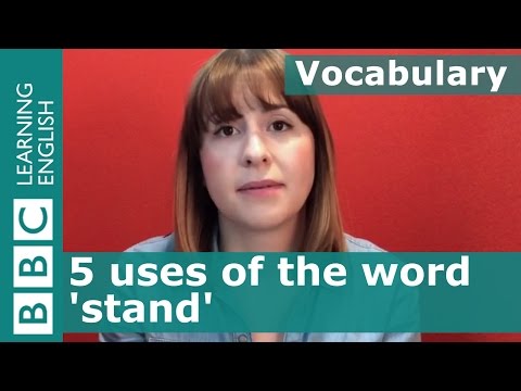 Vocabulary - 5 ways to use the word 'stand' - Robin Hood part 1