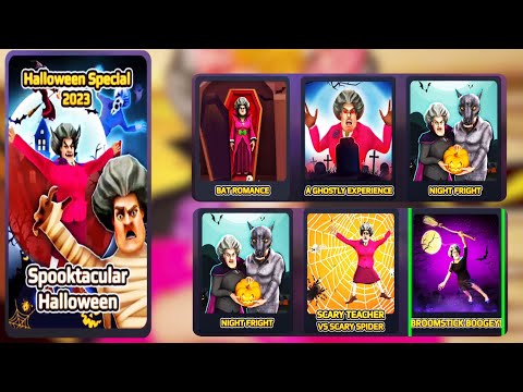 Scary Teacher 3D -New Chapter Halloween Special 2023 All levels