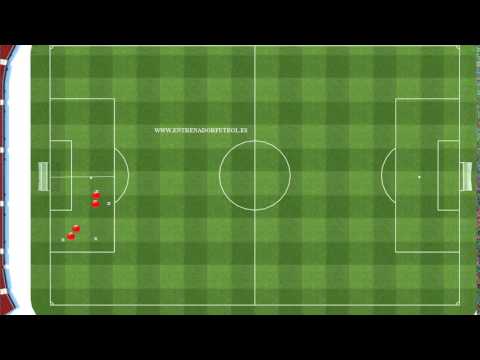 Ejercicio de futbol de CONDUCCIÓN para PREBENJAMIN (Niños 6,7 años)