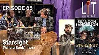 Thumbnail for episode 65 talking about Starsight by Brandon Sanderson book two of the Skyward series
