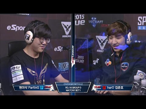 [SBENU SSL 2015] PartinG vs herO RO.16 GroupD Match2 set1 -EsportsTV, Starcraft 2