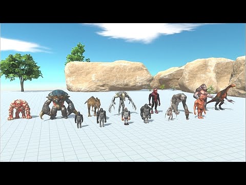 MMA Team vs 3x Faction (2x Infernal, Fantasy, Aquatic ) - Animal Revolt Battle Simulator