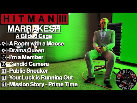 Hitman 3: Marrakesh - A Gilded Cage - A Room with a Moose, Drama Queen, Public Sneaker