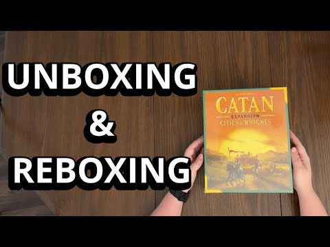 Catan: Cities & Knights Expansion (5th Edition) Unboxing & Reboxing - What's in the Box?